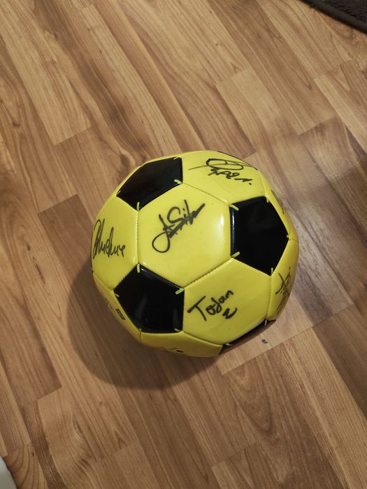 Minge kipsta mărime 5 cu toate semnăturile jucătorilor FC Argeș