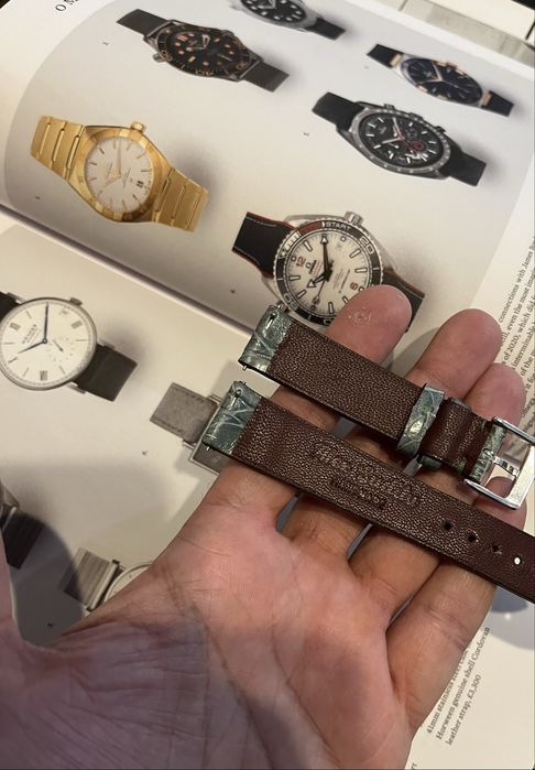 Ocazie UNICA - curea pentru ceas 18 mm din piele autentica de crocodil