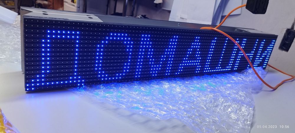 Лед реклама (табела) двустранна