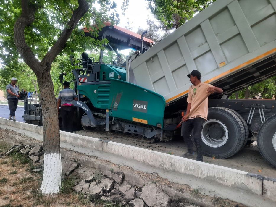 асфальт хизмати ва каток хизмати