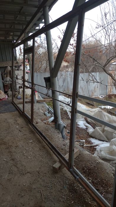 Каркас откатных варот.