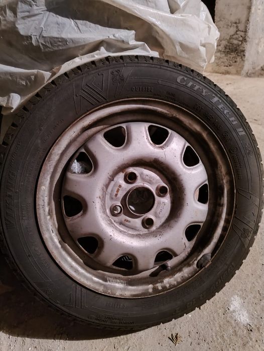 Vând 4 roti cu genti de vara 155/65/R14