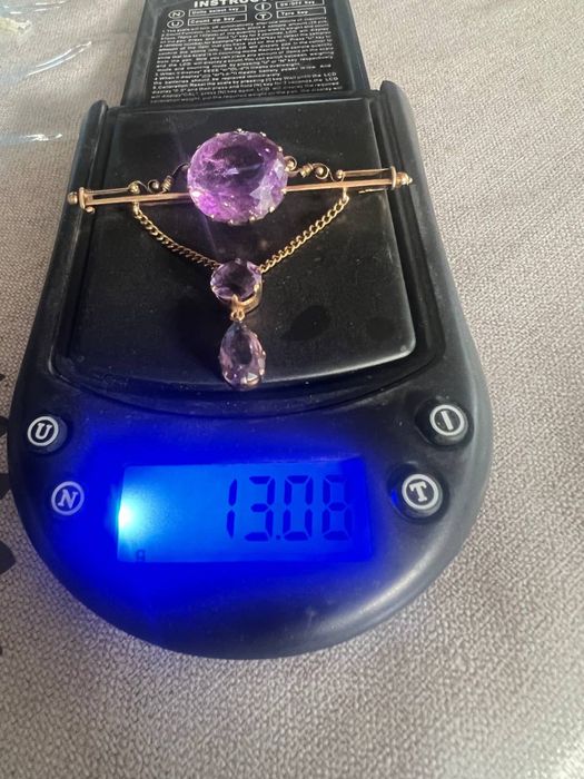 Медальон . Кулон . Рубин . Бриланты .  56 проба