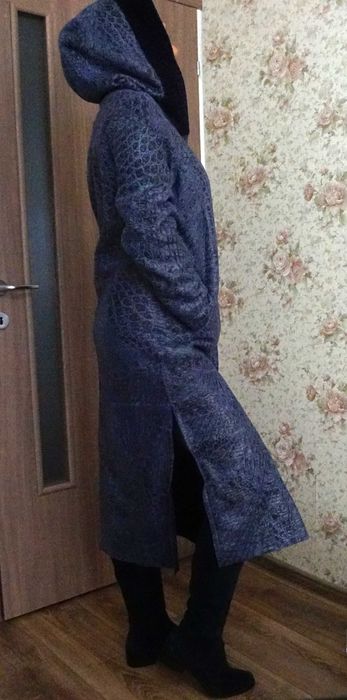 Cojoc lung (120 cm), Astrahan (1,75 kg), două fețe, marime M, Turcia