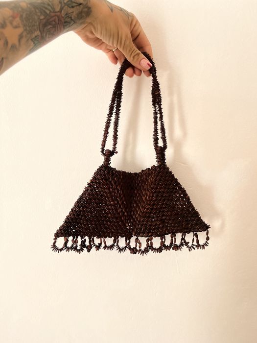 Ръчно направена чанта от семки ит диня.