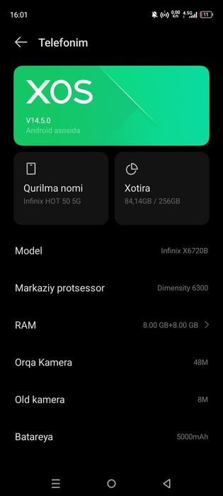 Infinix hot 50 5G