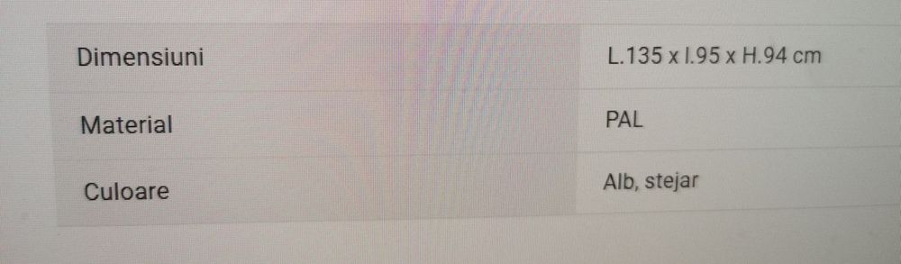 Birou colț copii, 2 sertare, poliță culisantă, culoare albă.