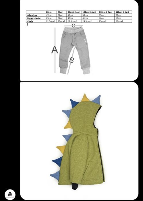 Jacheta lana si pantaloni dublati