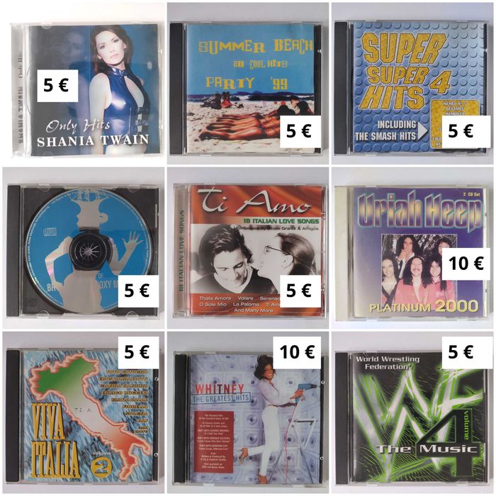 CD дискове по 3 и 5 €/диск