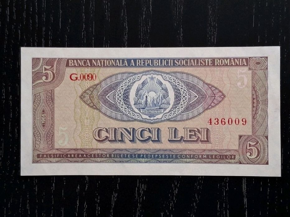 Bancnotă 5 Lei 1966 - Republica Socialistă România (RSR) | Calitate UN