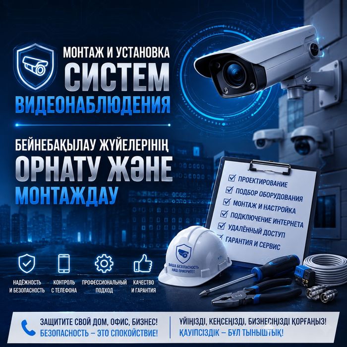 Монтаж системы видеонаблюдения