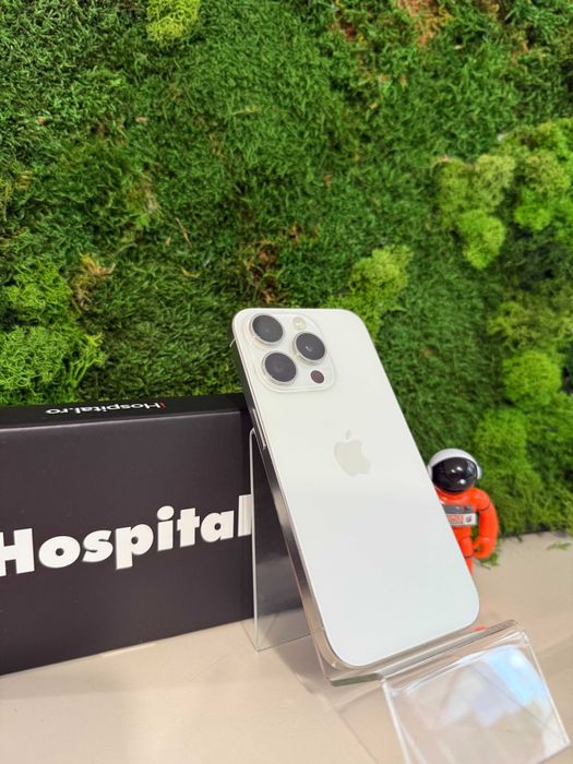 iPhone 15 Pro White Titanium Alb 128GB, 92% Baterie #7030