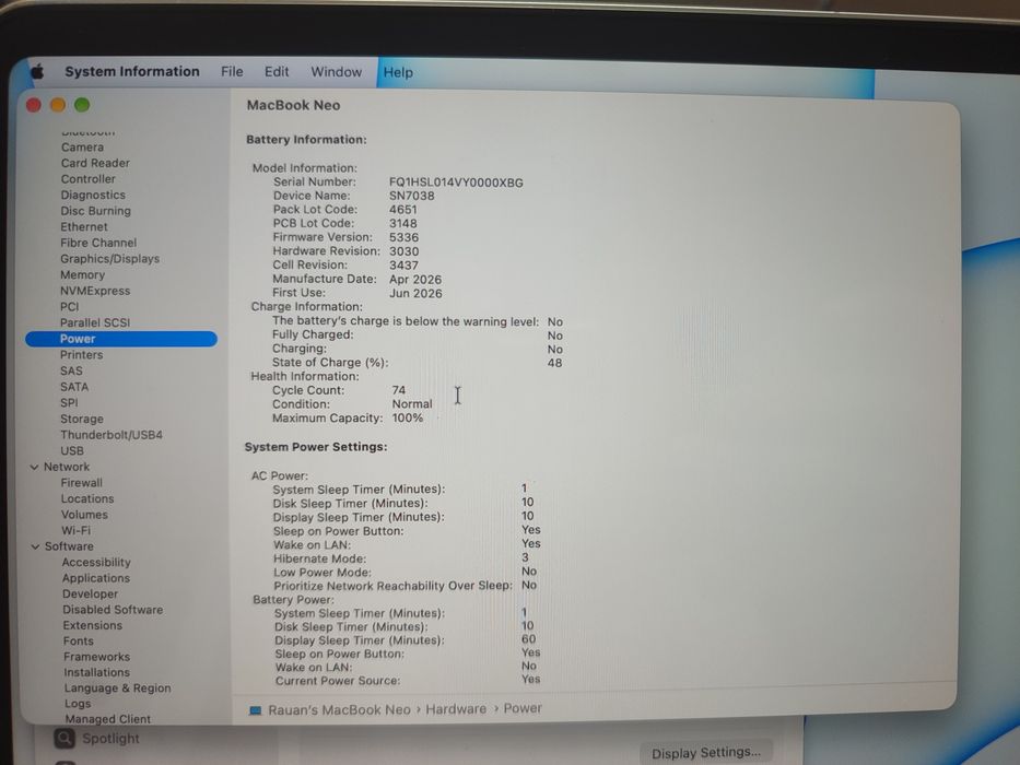 MacBook Neo 8/512