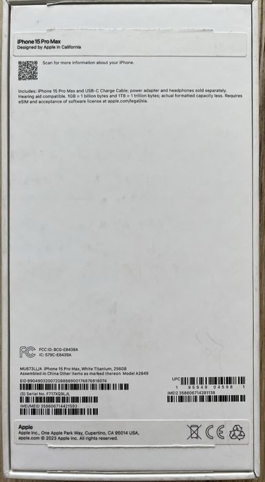 Айфон 15 Про макс 256гб