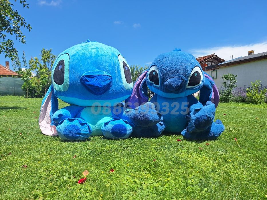 Голям плюшен Стич, 100см Голям и пухкав плюшен Стич Stitch 100cm