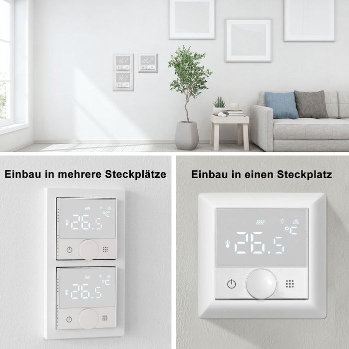 Termostat Smart WiFi KETOTEK pentru Centrala/Incalzire