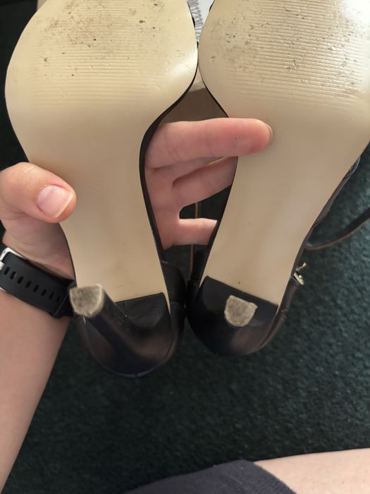 Sandale piele, negre, Mihaela Glavan, 38