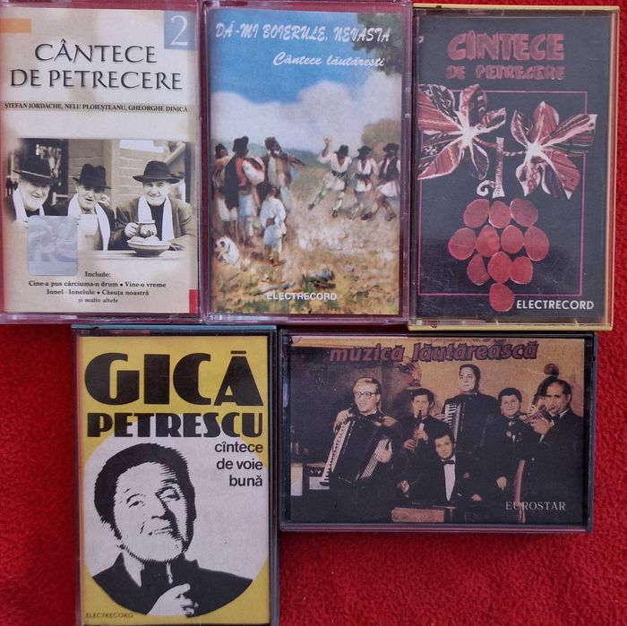 Muzica Lautareasca si de Petrecere - 5 casete audio ELECTRECORD