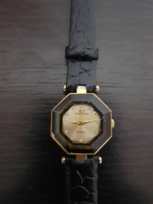 ceas damă Raymod Dior Quarz, 18 k Gold Electroplated
