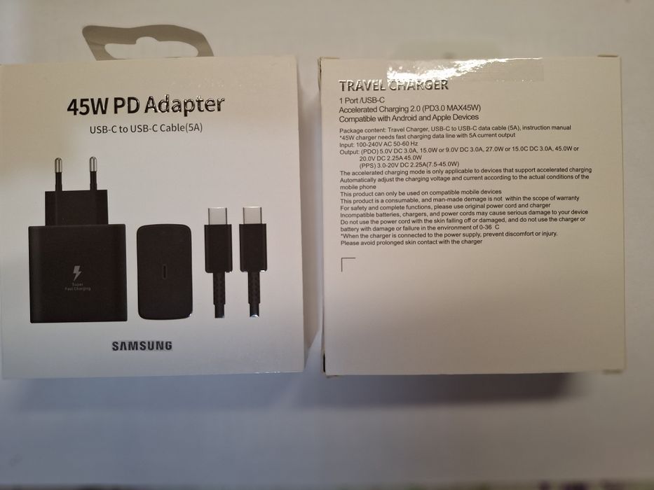Продавам чисто нови супербързи зарядни Samsung.