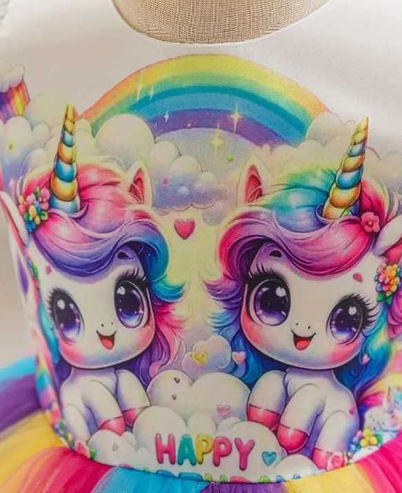 Очаровательное платье принцессы-единорога