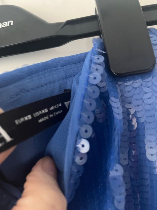 Пола с пайети Zara