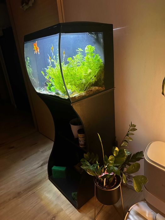 Acvariu & dulap Fluvial flex - 57 l negru