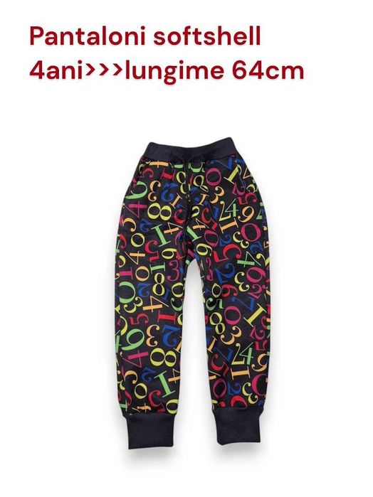 Pantaloni softshell copii 2 3 4 5 6 7 ani