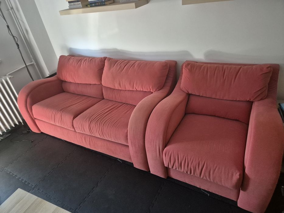 Vand canapea extensibila si fotoliu
