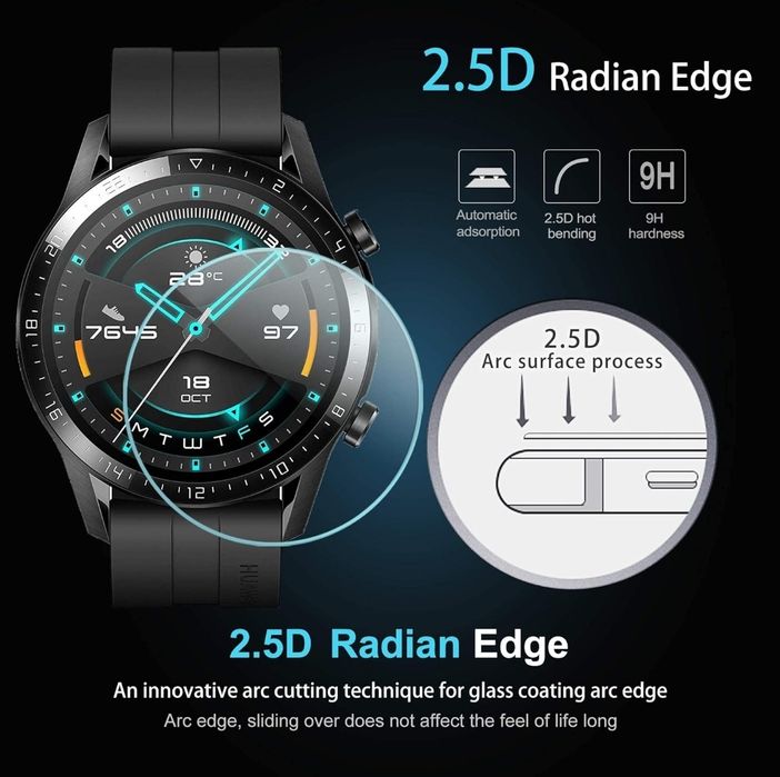 Стъклен Протектор за Дисплей за Часовник Huawei Watch GT3 SE / GT3 Pro