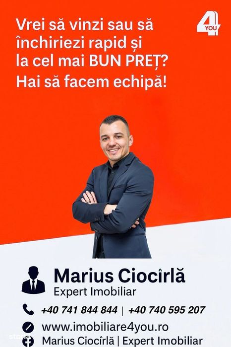 Închiriez apartament 3 camere, Ultracentral, B-dul. Revoluției, et.1