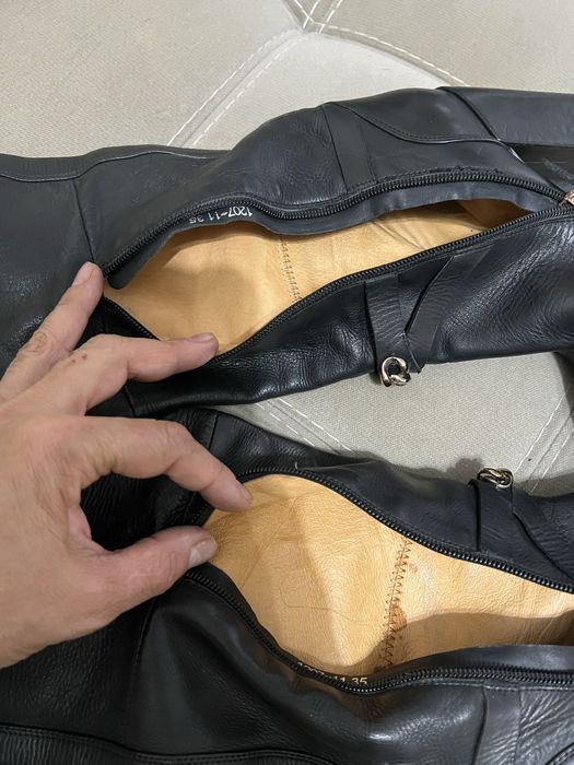 Сапоги  кожаные Италия