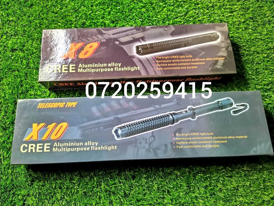 Electrosoc HY-X10 100000 KV Telescopic, cu Lanterna, CAMPING, NOU!