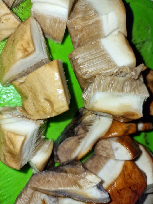 Грибы помытые, нарезанные