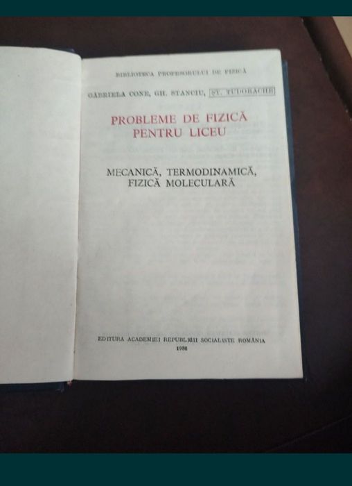 Probleme de fizica pt liceu- Gabriela Cone