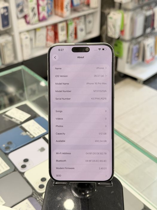 Apple iPhone 16 Pro Max 512GB White