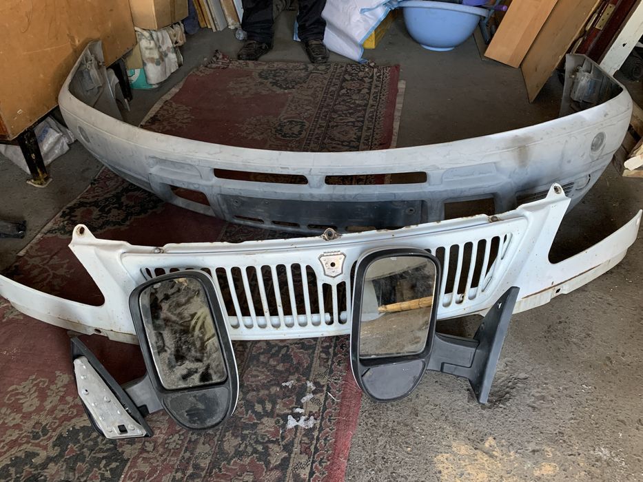 Бампер, решотка, зеркала
