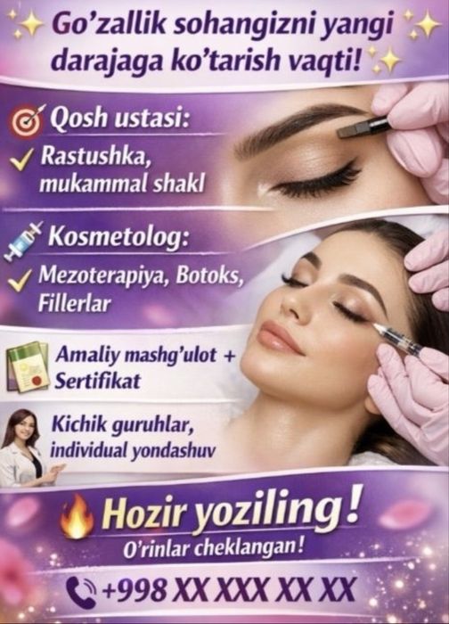 Kosmetolog +Bio Texnika Rastushovka