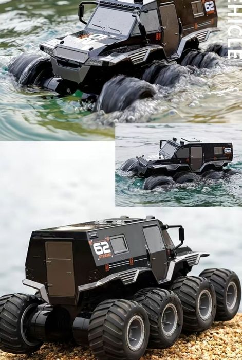 Радиоуправляемый джип амфибия, машинка на пульте управления