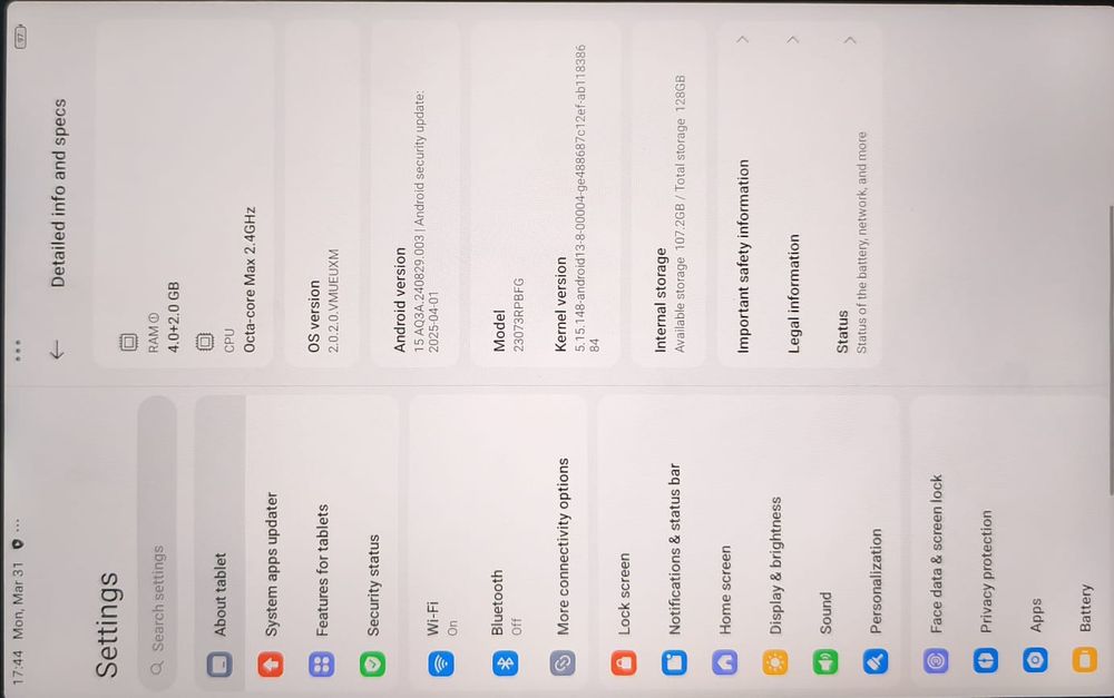 Таблет Redmi Pad SE 11 4+2GB RAM, 128 GB, Octa-core 2.4  GHz