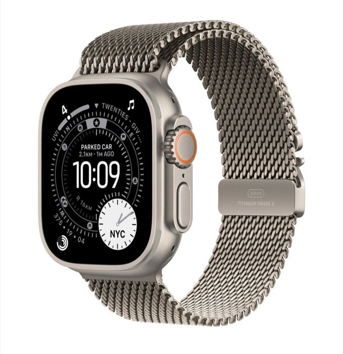 Apple Watch Ultra 3 / sigilat / Black/Natural/Charcoal/Milanese  Delux