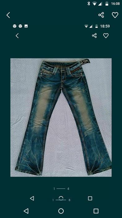 Модное джинсовые брюки для девушек  4  вида .