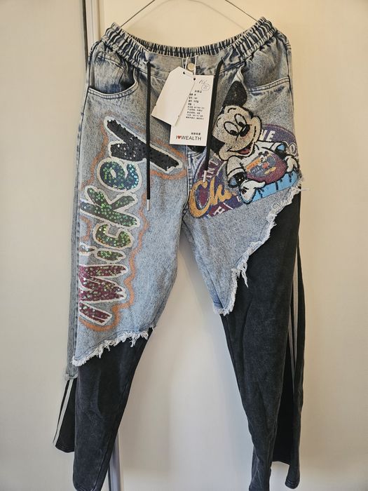 Дънки Disney в комбинация с варен памук