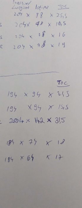 Usi de interior diverse dimensiuni