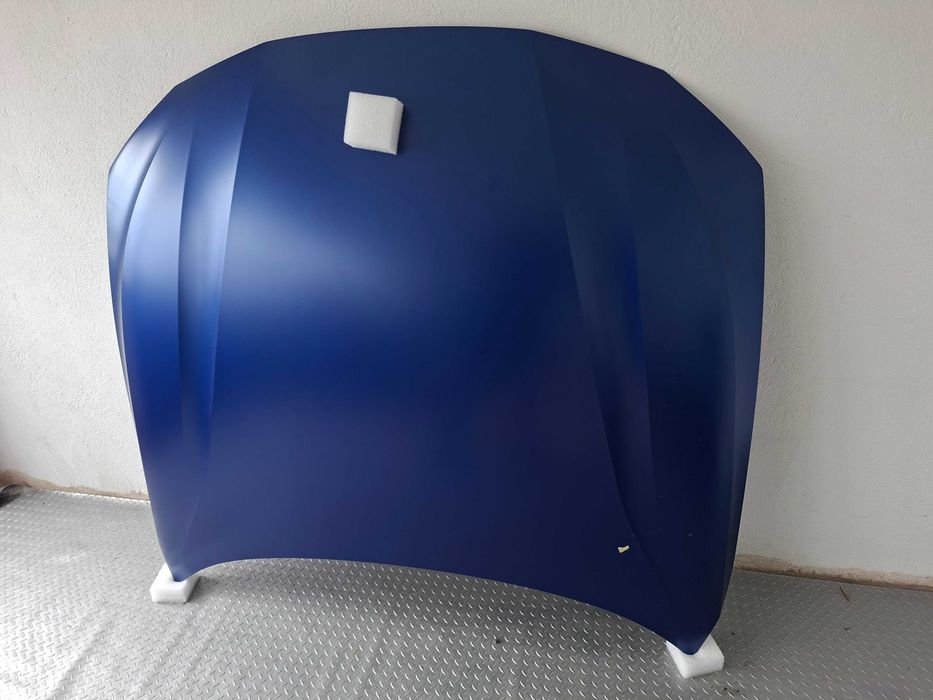 Като Нов Оригинален Преден капак BMW G22 G23 G26 Син мат Алуминиев, БМВ Г22 Г23 Г26