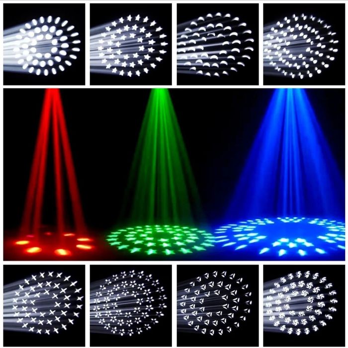 BEAM 295W prisma dublă 48 Face prism+8 Faceprism, inel luminos