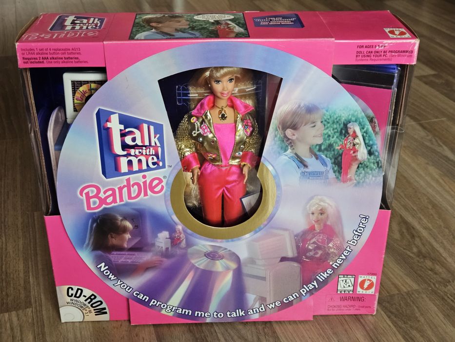 Нова "говореща" ретро кукла Барби Talk with me Barbie 1997