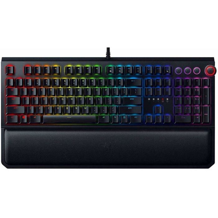 Tastatura Gaming Mecanica Razer BlackWidow Elite, Chroma RGB, taste multimedia, switch Green clicky Noua Sigilata