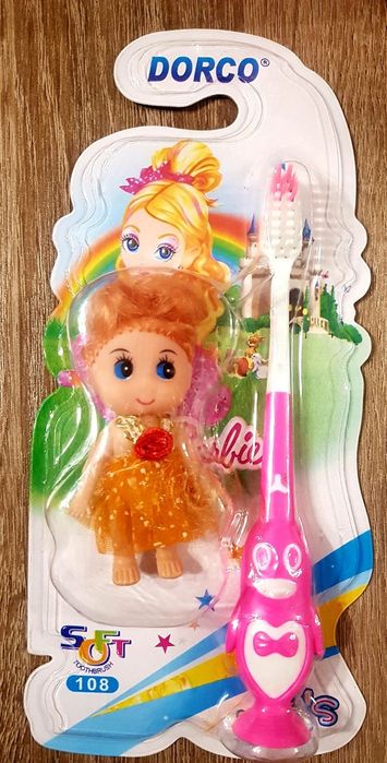 Детские зубные щетки в комплекте игрушки
