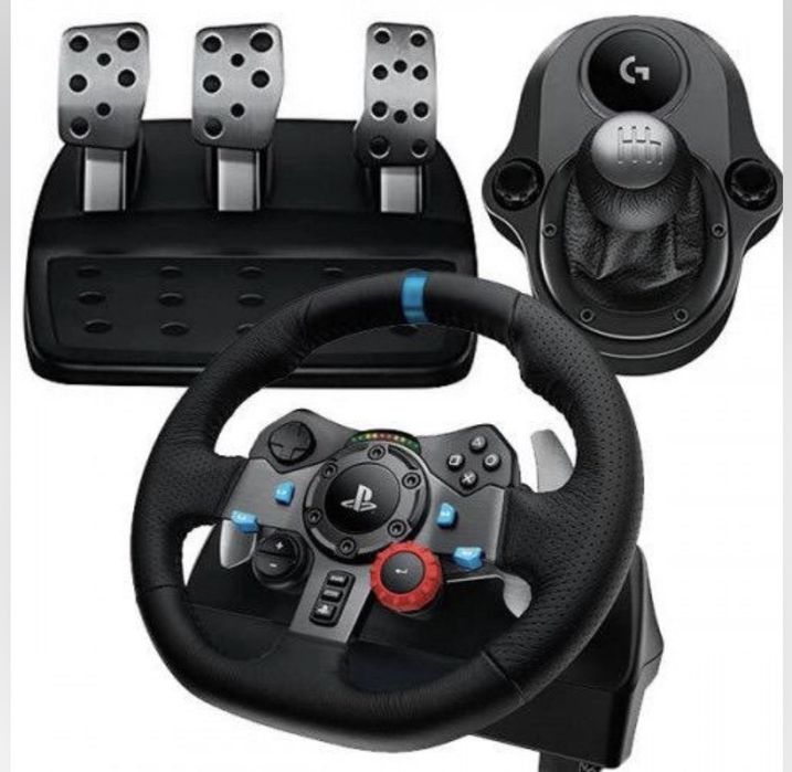продам игровой руль logitech g29+shifter